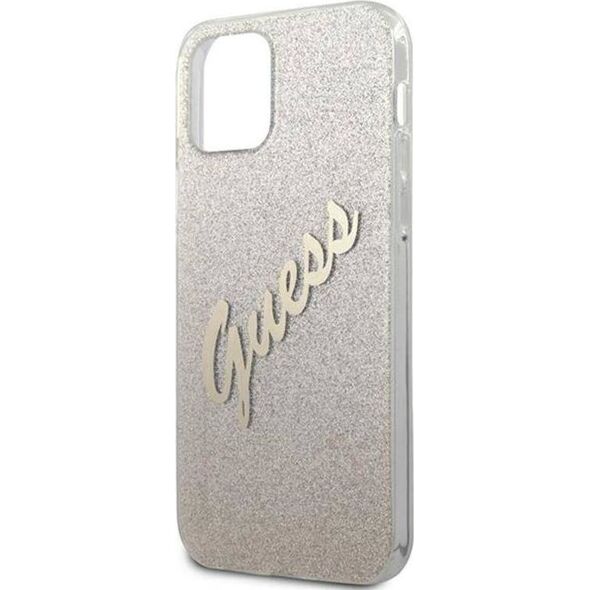 Guess Etui Guess GUHCP12LPCUGLSGO Apple iPhone 12 Pro Max złoty/gold hardcase Glitter Gradient Script