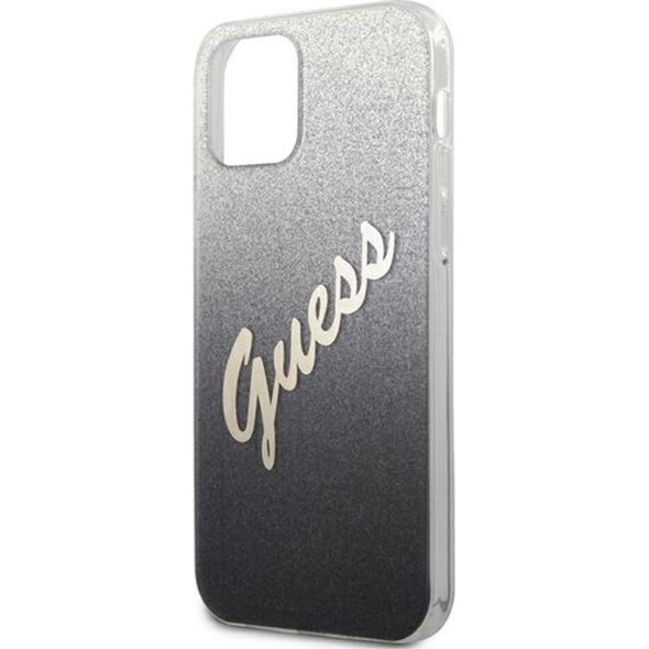 Guess Etui Guess GUHCP12MPCUGLSBK Apple iPhone 12/12 Pro czarny/black hardcase Glitter Gradient Script