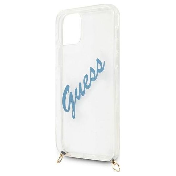 Guess Etui Guess GUHCP12SCRTVSBL Apple iPhone 12 mini niebieski/blue hardcase Script Vintage