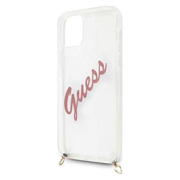 Guess Etui Guess GUHCP12SCRTVSPI Apple iPhone 12 mini różowy/pink hardcase Script Vintage