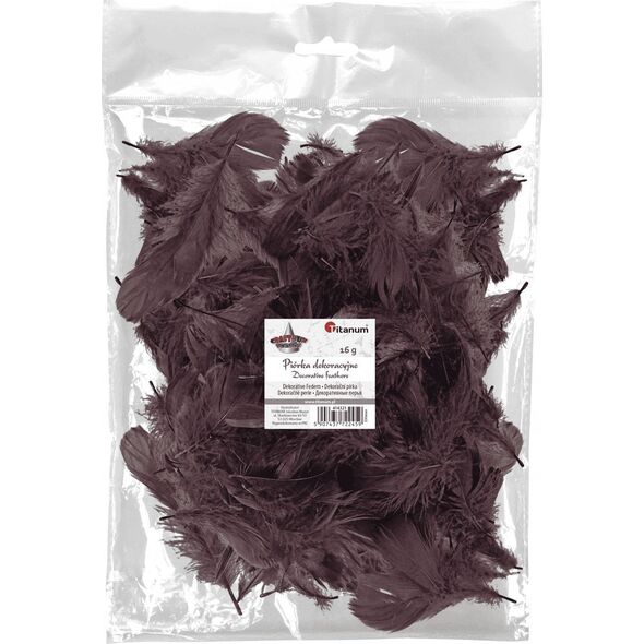 Titanum Piórka puch 16g brązowe