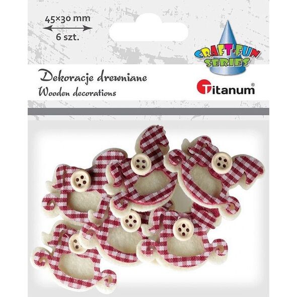 Titanum Filcowe koniki na biegunach 3D 6szt
