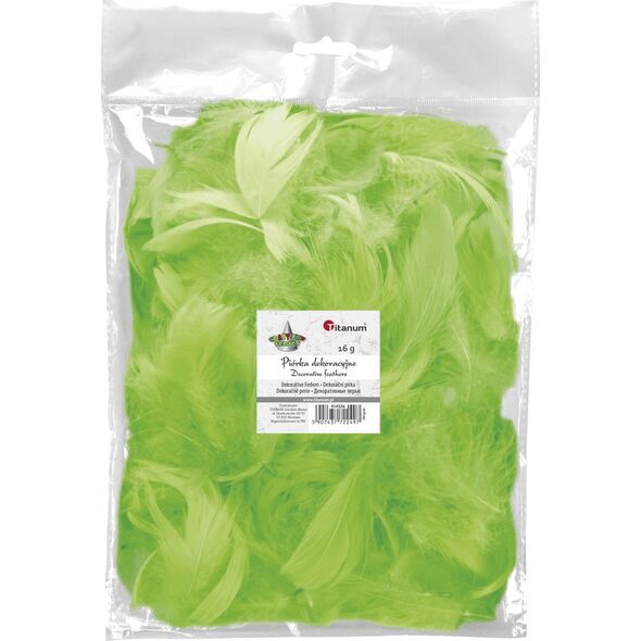 Titanum Piórka puch 16g jasnozielone