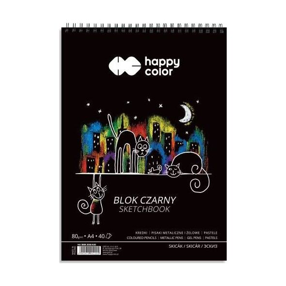 Happy Color Blok rysunkowy A4 40k mix kolorów