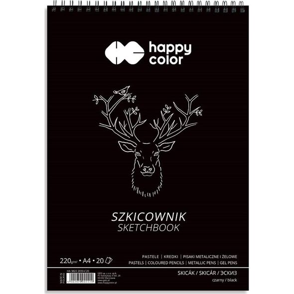 Happy Color Szkicownik A4 20k biały