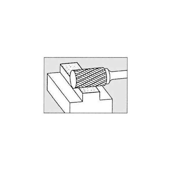 Pferd Frez trzpieniowy ze stopów twardych, cylindryczny, 1225 3PLUS 6mm 12x25mm Pferd