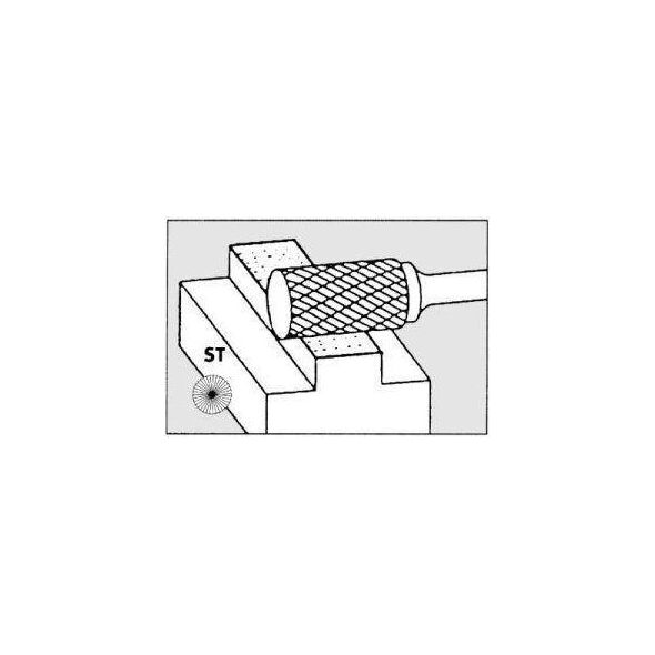 Pferd Frez trzpieniowy ze stopów twardych, cylindryczny, z uzębieniem czołowym 0820, 3PLUS 6mm 8x20mm Pferd