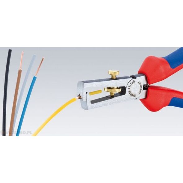 Knipex Szczypce do ściągania izolacji z przewodów Knipex 11 05 160 chromowane