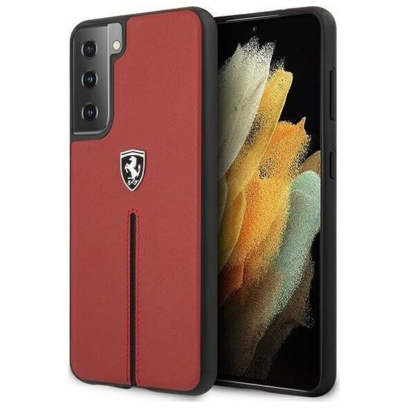 Ferrari Ferrari FEOSIHCS21MRE S21+ G996 czerwony/red hardcase Off Track Leather Nylon Stripe