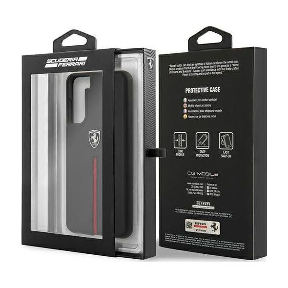 Ferrari Ferrari FEOSIHCS21SBK S21 G991 czarny/black hardcase Off Track Leather Nylon Stripe