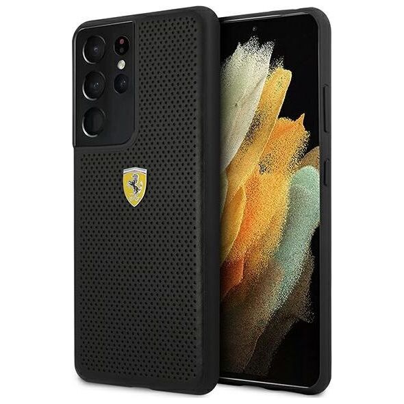 Ferrari Ferrari FESPEHCS21LBK S21 Ultra G996 czarny/black hardcase On Track Perforated