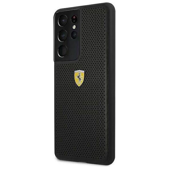 Ferrari Ferrari FESPEHCS21LBK S21 Ultra G996 czarny/black hardcase On Track Perforated