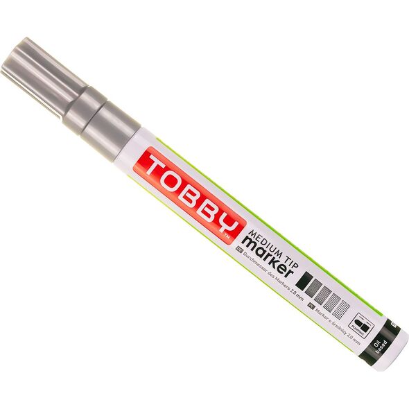 Tobby TOBBY MARKER OLEJOWY Kolor Srebrny