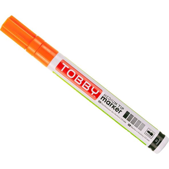Tobby TOBBY MARKER OLEJOWY Kolor Jasno-pomarańczowy UV