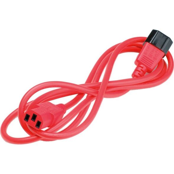 Kabel zasilający Value ROLINE Kabel zasilający C14 - C13, IEC 320 , czerwony, 3 m