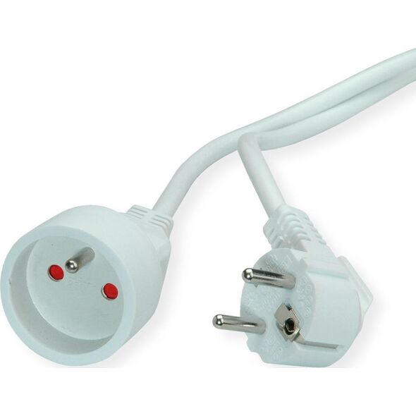 Value VALUE Przedłużacz, kabel zasilający AC 230V, UTE, biały, 10 m