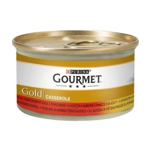Gourmet GOLD - mix wołowina i kurczak 85g