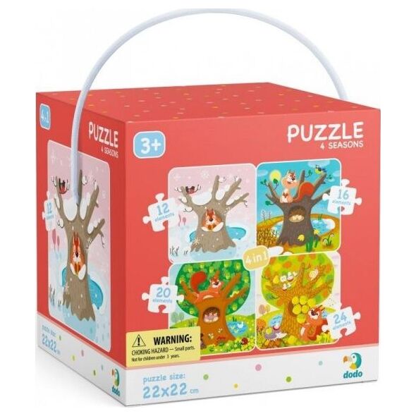Dodo Puzzle 4w1 Pory roku