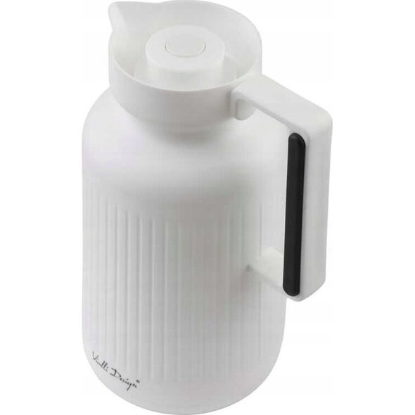 Vialli Design TERMOS Z WKŁADEM SZKLANYM LUNGO 1L BIAŁY 9255