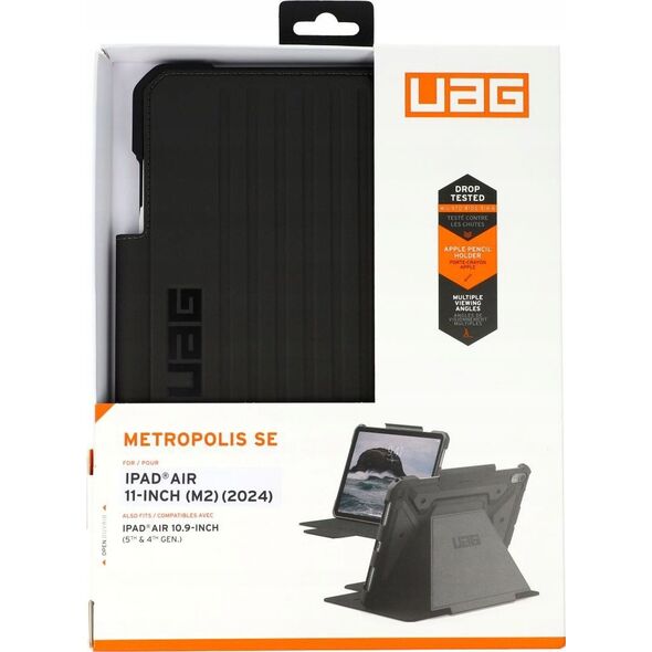 Etui na tablet UAG UAG Metropolis SE - obudowa ochronna z uchwytem do Apple Pencil do iPad Air 11" M2 (2024) (black)