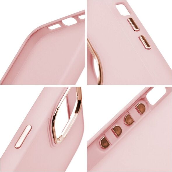 OEM Futerał FRAME do XIAOMI Mi 11 Lite 5G / Mi 11 Lite LTE ( 4G ) / Mi 11 Lite NE  pudrowy róż
