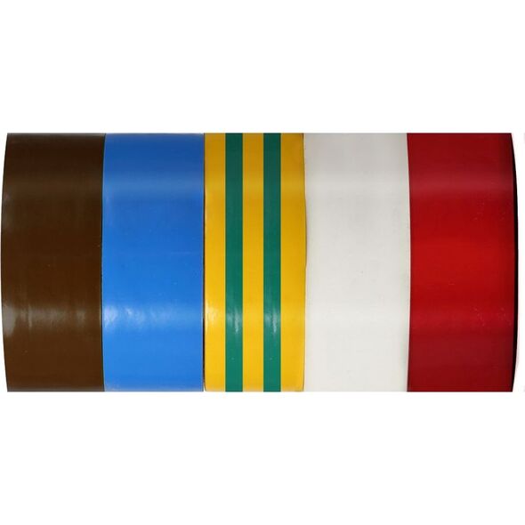 Pro-Line TAŚMY IZOLACYJNE KOLOR. 0,13MMX19MMX10M 5 SZT. PROLINE 13161 PROLINE