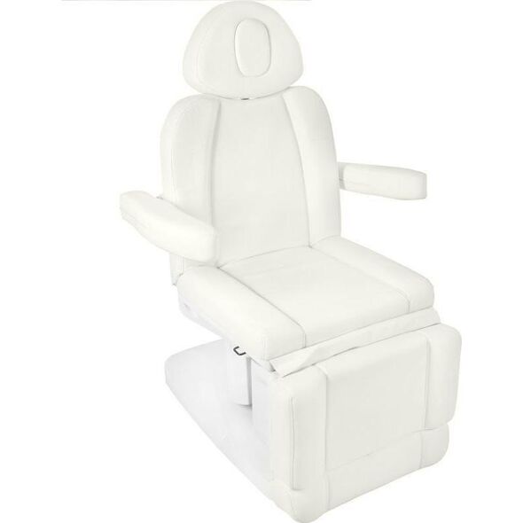 FOTEL KOSMETYCZNY ELEKTR. AZZURRO 708A 4 SILN. BIAŁY