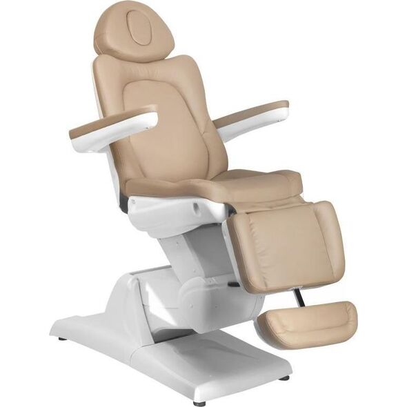 FOTEL KOSMETYCZNY ELEKTR. AZZURRO 870 3 SILN. CAPPUCCINO