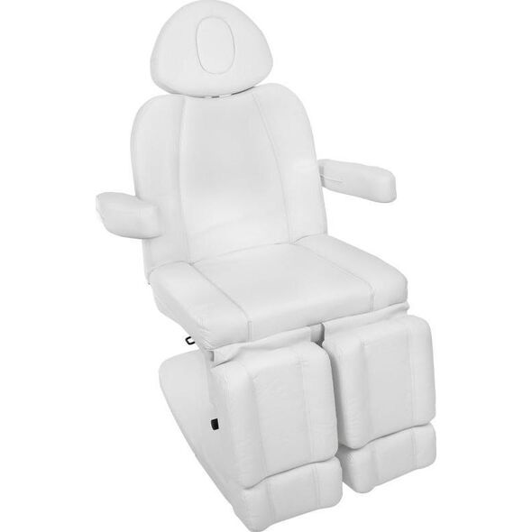 FOTEL KOSMETYCZNY ELEKTR. AZZURRO 708AS PEDI 3 SILN. BIAŁY