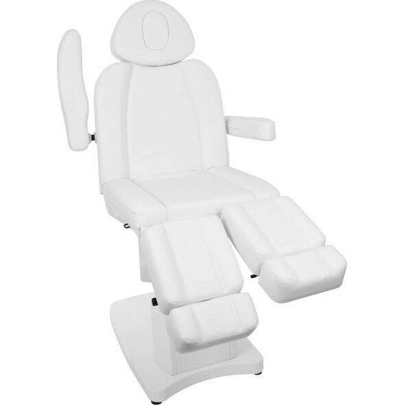 FOTEL KOSMETYCZNY ELEKTR. AZZURRO 708AS PEDI 3 SILN. BIAŁY