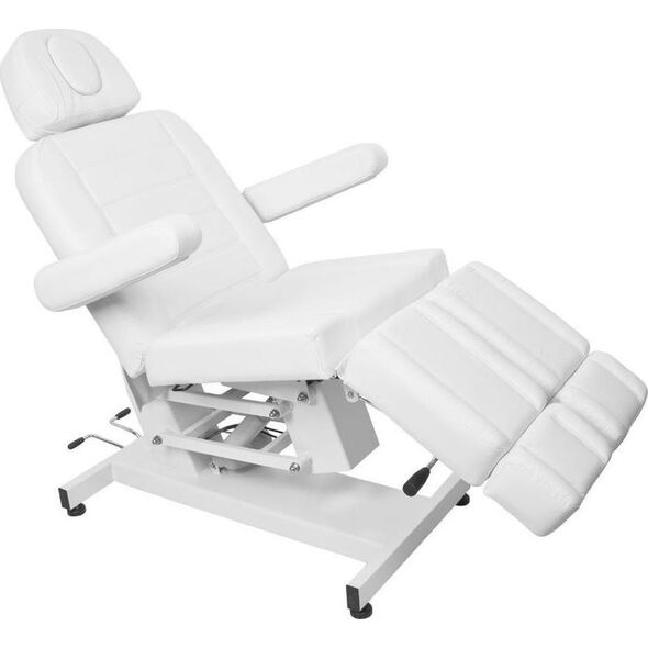 FOTEL KOSMETYCZNY ELEKTR. AZZURRO 706 PEDI 1 SILN. BIAŁY