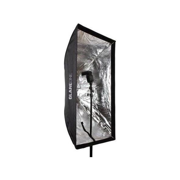 GlareOne Softbox prostokątny GlareOne Parasolkowy 80x120cm z dyfuzorem do lamp reporterskich