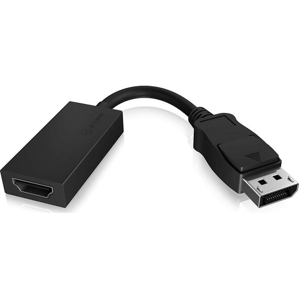 Adapter AV Icy Box DisplayPort - HDMI czarny (IB-AC508A)