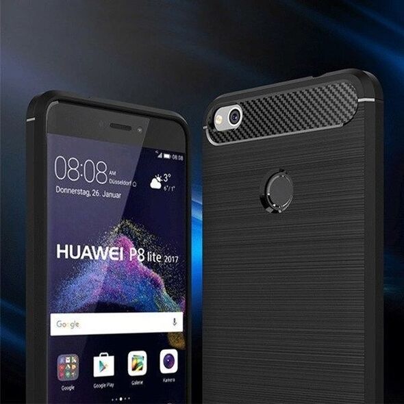 CASE ETUI CARBON LUX CZARNY HUAWEI Y5P