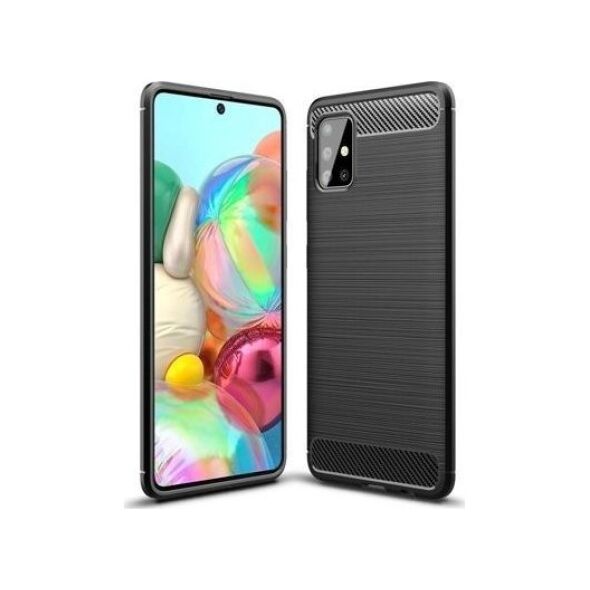 CASE ETUI CARBON LUX CZARNY SAMSUNG GALAXY A71 5G