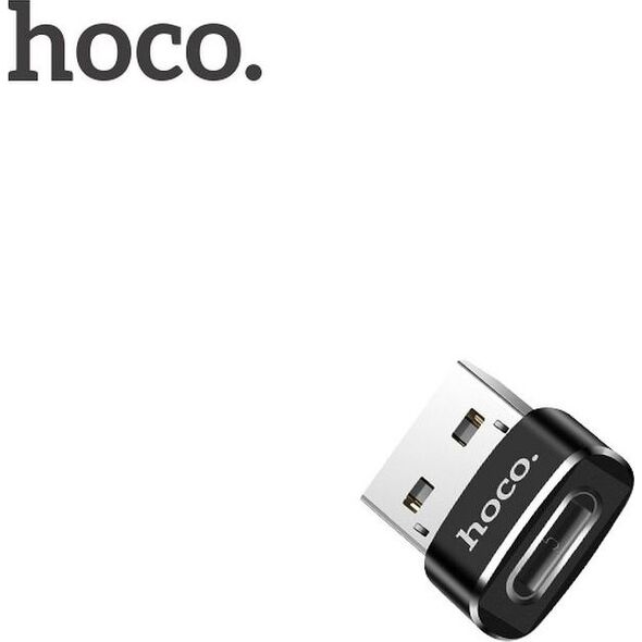Adapter USB Hoco UA6 USB-C - USB Czarny  (6957531064138)