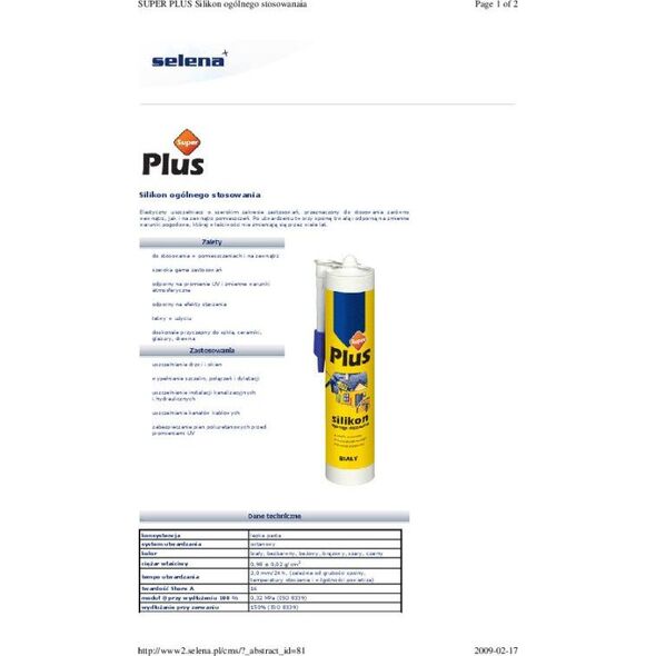Tytan SILIKON SUPER PLUS 280ML BEZBARWNY