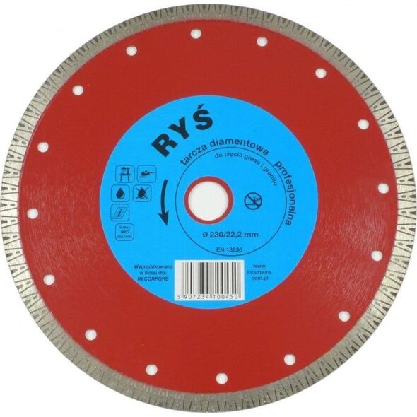IN CORPORE TARCZA DIAMENTOWA TURBO RYŚ 125MM