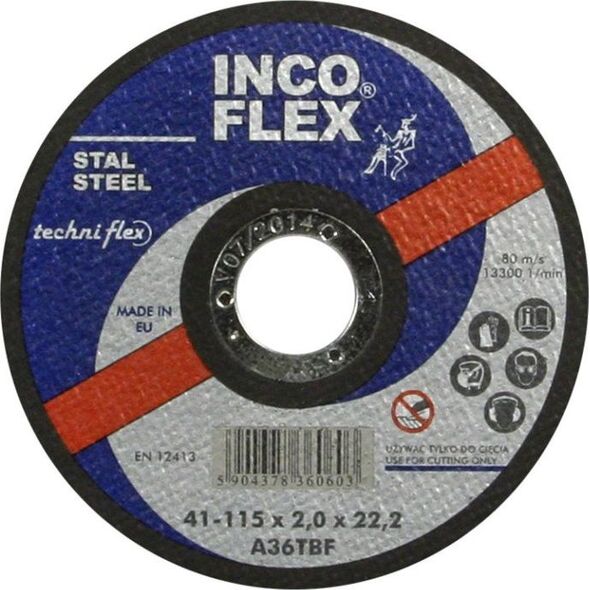 Techniflex TARCZA PŁASKA T1A 115*3.2*22