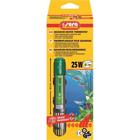 Sera Grzałka z termostatem 25 W, 18,5 cm