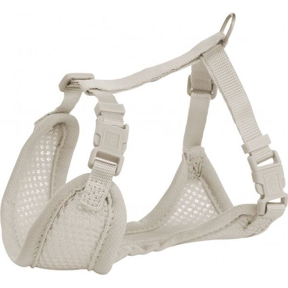 Trixie Miękkie szelki dla szczeniąt ze smyczą Junior, 26–34 cm/10 mm, 2.00 m, jasnoszare