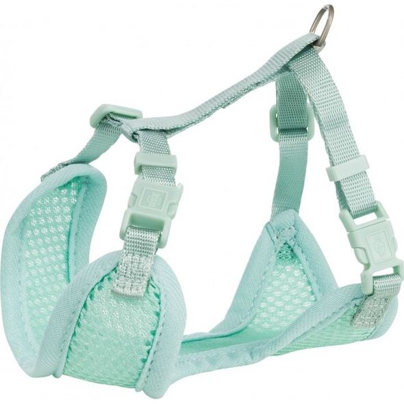 Trixie Miękkie szelki dla szczeniąt ze smyczą Junior, 26–34 cm/10 mm, 2.00 m, kolor miętowy