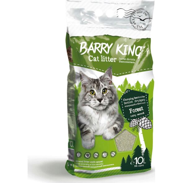 Żwirek dla kota Barry King Betonitowy Leśny 10 l