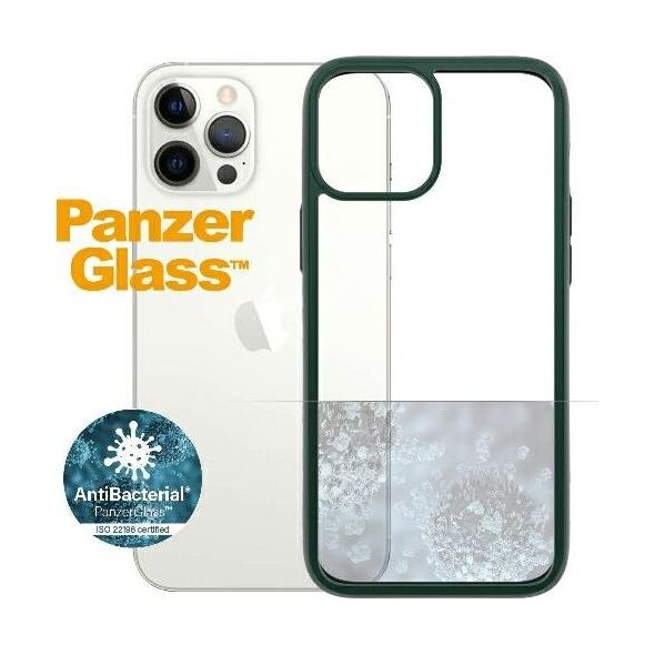 PanzerGlass Etui ClearCase do iPhone 12 Pro Max Racing Green Antibacterial