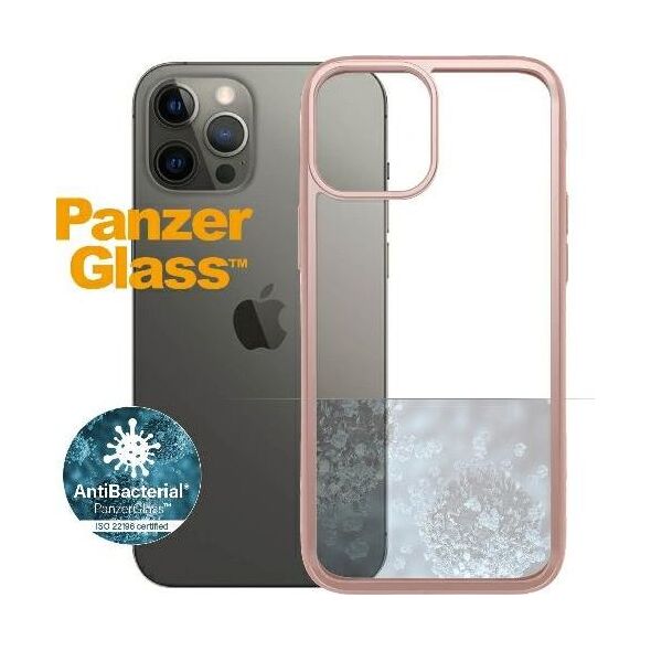 PanzerGlass Etui ClearCase do iPhone 12 Pro Max Rose Gold Antibacterial