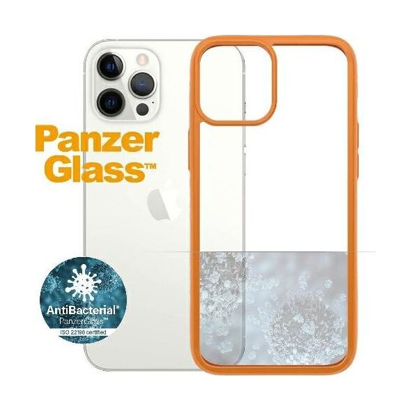 PanzerGlass Etui ClearCase do iPhone 12 Pro Max Orange Antibacterial