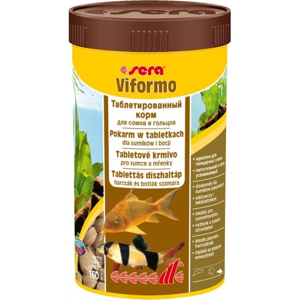 Sera Viformo Nature 250 ml, tabl. - pokarm dla bocji i ryb sumokształtnych