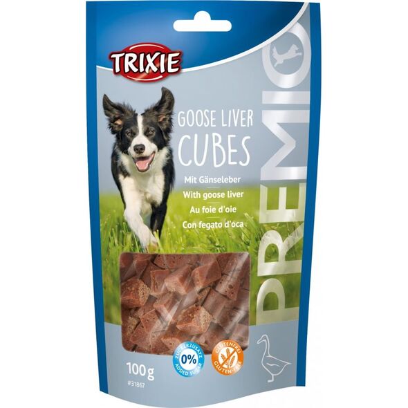 Trixie Przysmak PREMIO Goose Liver Cubes, z gęsiną i wątróbką, 100 g