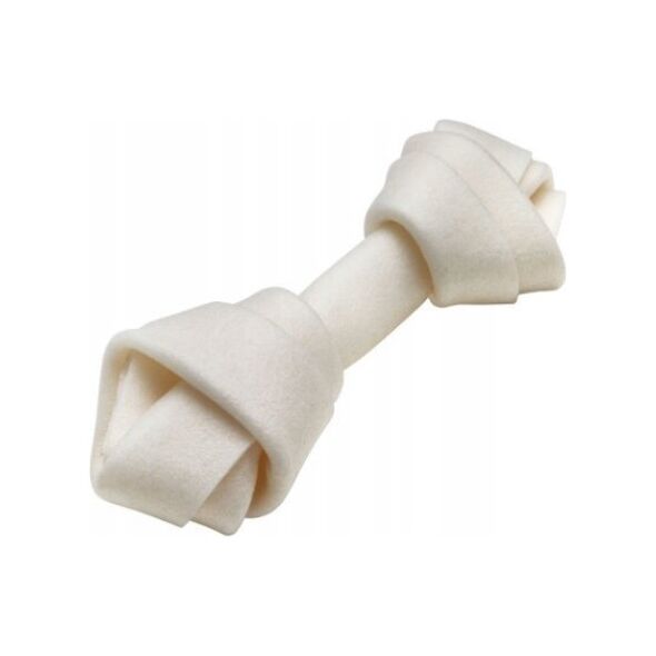Hau&Miau KOŚĆ WIĄZANA BIAŁA 10cm, 20szt/op, 600g/op