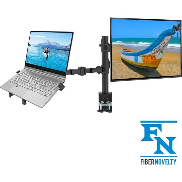 Ergosolid Uchwyt biurkowy na monitor 10" - 30" i laptop (NF14)